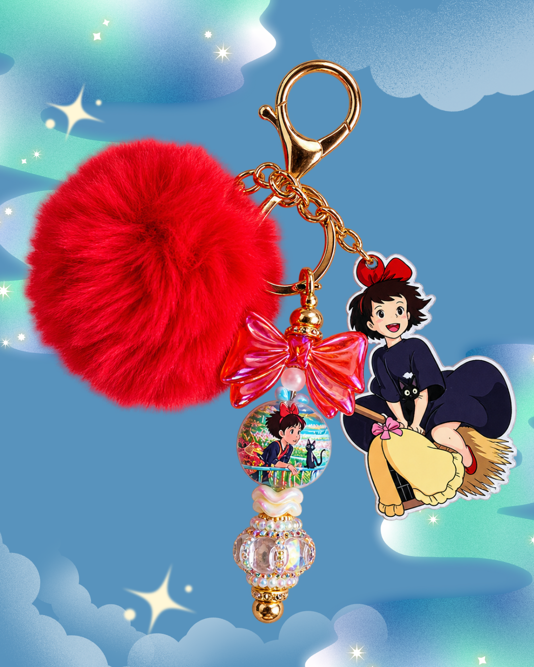 Kiki Beaded Keychain