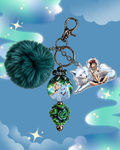 Princess Mononoke Beaded Keychain