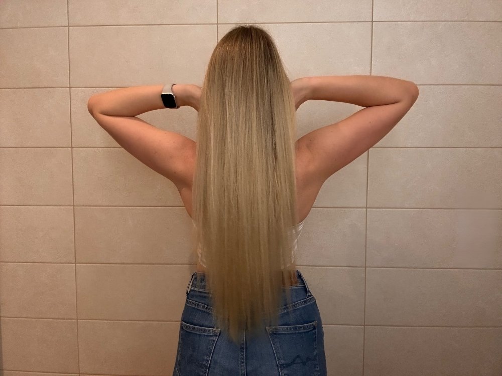 showing my hair from behind