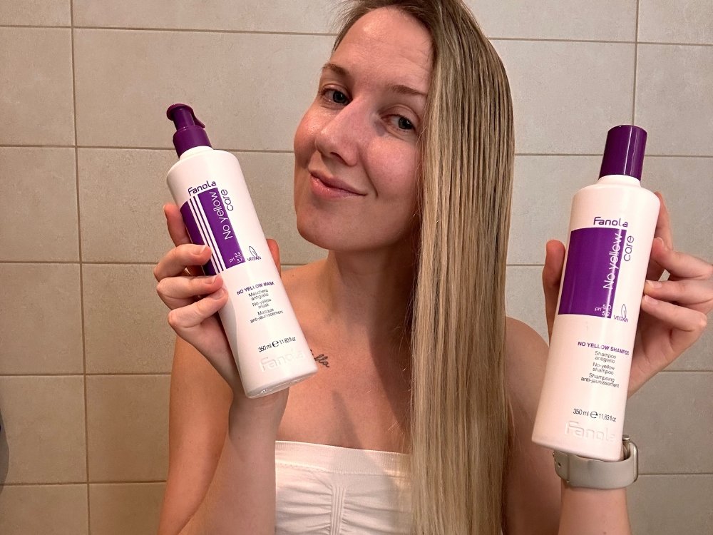 showing shampoo